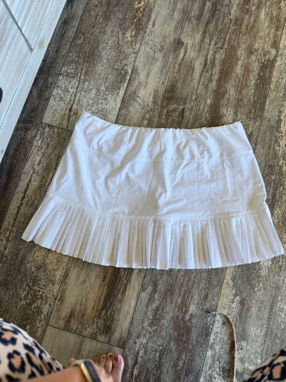 2 for $20 sale: Cross court white tennis skirt/ skort knife pleats - XL